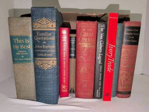 lot 1077 image: Lot of 9 Books Quotations, Operas, Literature and Reference Collection