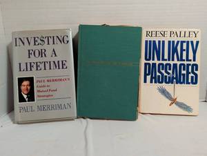 lot 1081 image: 3 Books Investing for a Lifetime, Treasury of the Familiar, Unlikely Passages