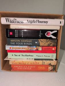 lot 1084 image: Lot of 8 Books The Wilderness, Twilight, The Four Winds, Roanoke Rock Muddle, The Third Daughter, A Tale of Two Bamboos, Becoming a Writer, Americas First Daughter