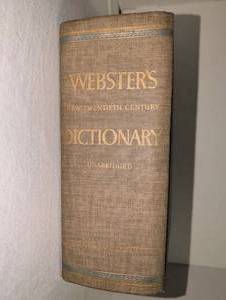 lot 1085 image: Websters Dictionary Unabridged