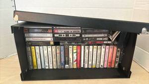 lot 1102 image: Cassette Tape Collection and Storage Organizer Box with 40 Classical and Music Cassettes