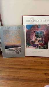 lot 1132 image: The Santa Fe Opera Framed Posters 1992 and 1993 Lot of 2 largest is 31 x 22