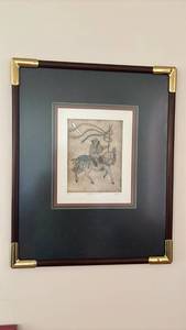 lot 1133 image: Framed Print Parade Salute II Signed Limited Edition