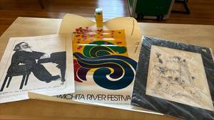 lot 1142 image: Wichita River Festival Poster, Drawing and print