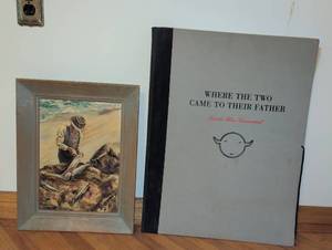 lot 1201 image: Where the Two Came to Their Father Navaho War Ceremonial Prints with framed art.