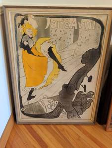 lot 1230 image: Jane Avril Framed Art Print Lithograph