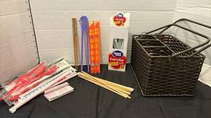lot 1305 image: Chopsticks,  Straws, Basket and Accessories