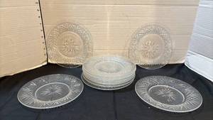 lot 1309 image: Set of 11 glass snack plates