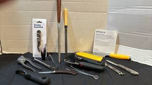 lot 1337 image: Kitchen Tool Lot Skandia Knife, Corkscrew, Utensils