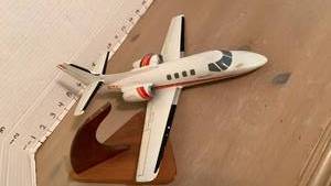 lot 1625 image: NITC Model Airplane White Red Orange Stripe Decal