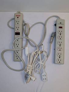 lot 1737 image: Safe-Strip and Interex Power Strips with Surge Protection Lot