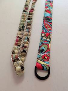 lot 1756 image: Fabric fashion belts