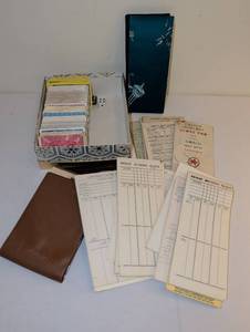 lot 1805 image: Bridge Playing Cards and Scoring Pad Set with Storage Box