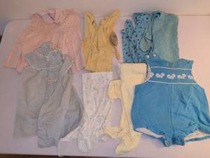 lot 1806 image: Lot of 8 Infant & Toddler Clothing Items Dresses Rompers Outfits