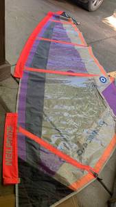 lot 2002 image: Neilpryde Windsurf Sail Red Orange Purple