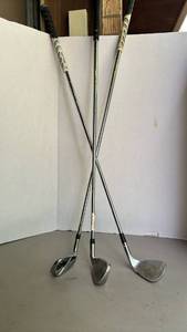 lot 2207 image: Golf Wedge Set 3 Pieces with Wrapped Grips
