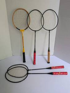 lot 2303 image: Badminton Rackets Lot of 5 Mixed Frames
