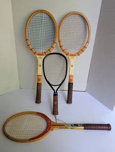 lot 2304 image: Wilson Kramer Tennis Rackets 4-Piece Lot
