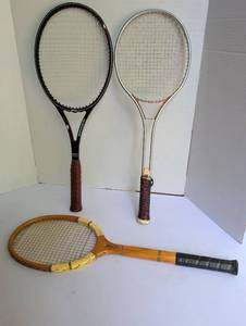 lot 2305 image: Wilson Graphite Pro Tennis Racket  2 Additional Rackets Lot