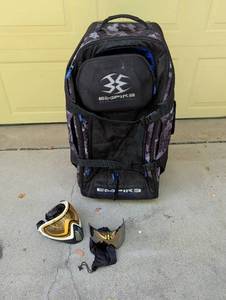 lot 2307 image: Empire Paintball bag with Backpack and Masks