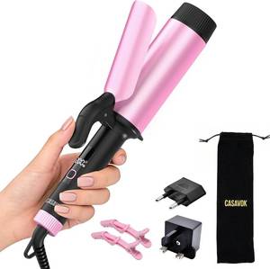 lot 3998 image: Large Curling Iron 2 Inch, Large Barrel Curling Iron for Long Hair,Dual Voltage Curling Iron 110