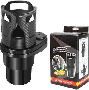 lot 12386 image: Multifunctional Car Cup Holder, 80mm Adjustable Drink Holder with Anti-Slip Grip, Universal Fit for Car Vent, Dashboard, Console, Sturdy Beverage Stand for Coffee, Soda, Bottles