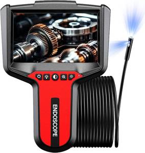 lot 30020 image: Endoscope Camera with Light 5 1080P HD Dual-Lens Inspection Borescope Camera for Sewer - 16.4ft Waterproof Industrial Endoscope - Flexible Snake Bore Scope for Plumbing Automotive