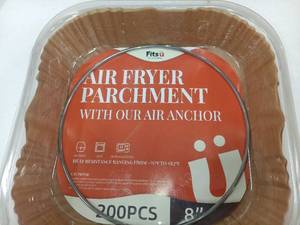 lot 30022 image: Fits U Air Fryer Parchment With Our Air Anchor 200 PCS 8