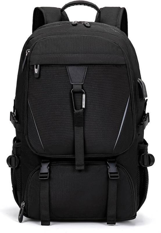 lot 19750 image: Mens Womens with Usb Port 80l Travel Backpack, Large Carry-On Backpacks Expandable Oversized Laptop Bag Works