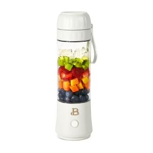 lot 12399 image: Beautiful Portable to-Go Blender 2.0, 70 W, 16 oz by Drew Barrymore - Light Blue