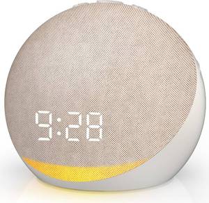 lot 27234 image: Sound Machine Alarm Clock for Bedroom 25 Natural Sleep Sounds - White Noise Machine for Adults Kids Baby - Gentle Wake Up Alarm with Bluetooth Speaker - Putty