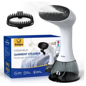 lot 27262 image: Rolipo Steamer for Clothes 1350W, Portable Handheld Clothes Steamer for Home & Travel, Upgraded 400ML Tank, Fast Heat-Up Wrinkle Remover with Leak-Proof Design