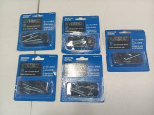 lot 27264 image: 5 Packs Everbilt Matte Black Screws with Cap Covers