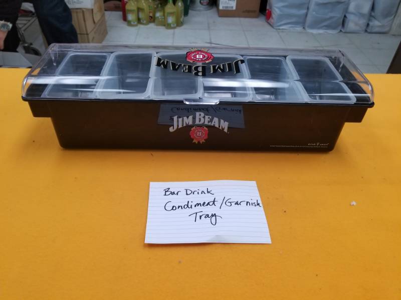 lot 6369 image: BarDrink CondimentGarnish Tray - Jim Beam logo