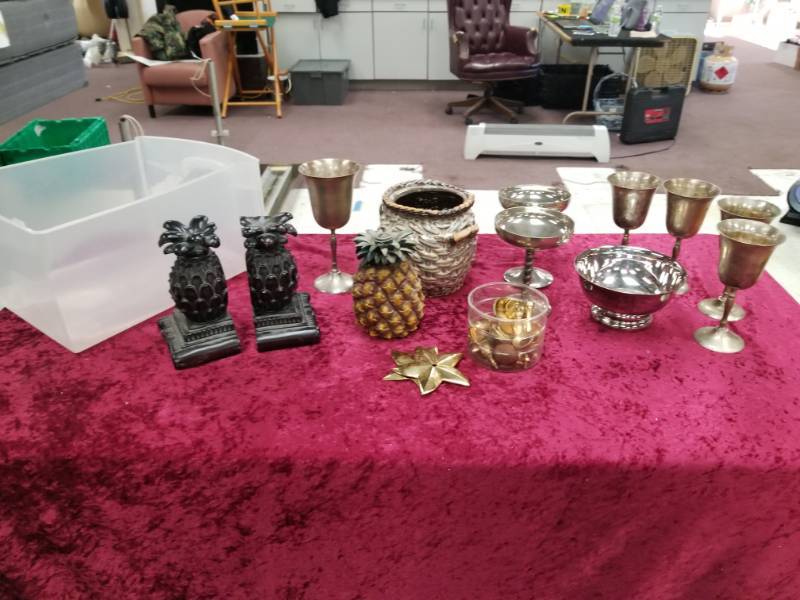 lot 6616 image: Silver Goblets, Bowl and other Misc Pieces