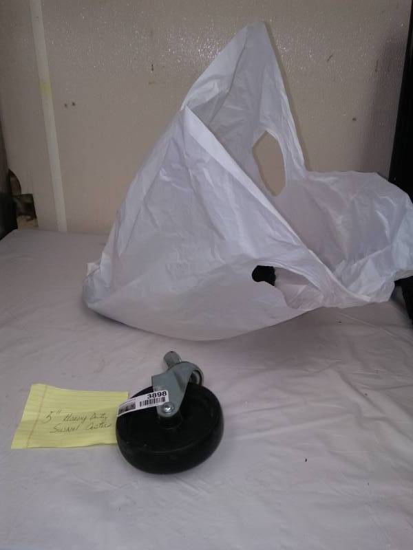 lot 3898 image: Five inch Heavy Duty Swivel Casters