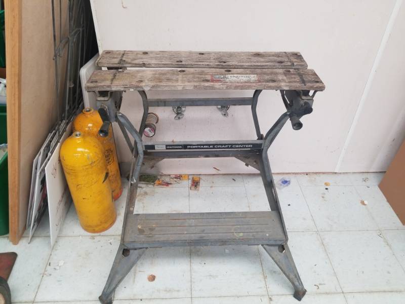 lot 7584 image: Sears Craftsman Adjustable Craft Center