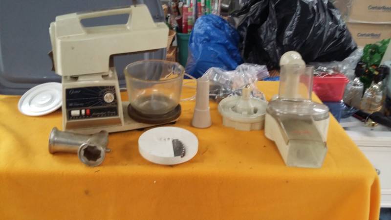 lot 10448 image: Oster Regency Controlled Power Kitchen Center - Mixer and Food Processor in One