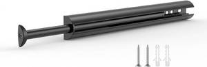 lot 6063 image: Valet Rod 14-Inch, Pull-Out Closet Clothes Closet Hanging RodMetal Telescoping Adjustable, Rust-Free Closet Hanging Clothes Hat Rack Rod (Mounting Screws Included)-Black