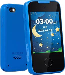 lot 6071 image: Kids Phone Gifts and Toys for 3-8 Year Olds Boys, Toy Phone with Dual Camera, MP3 Music Player, Games, Habit Tracker Touchscreen Toddler Phone Learning Toy Birthday Gifts for Girls Age 3 4 5 6 7 8