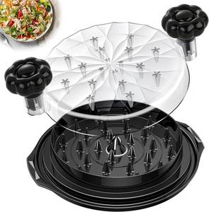 lot 8019 image: Chicken Shredder Tool Twist Large - 10 Pro Meat Shredders for Chicken Breast,Visible Kitchen Gadgets Grinder Machine with Brush,Strong Anti-Slip Strip,Ergonomic Handle,BPA Free (Black)
