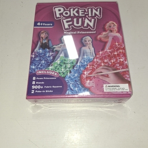 lot 8052 image: SKYMINOTIN Poke in Fun Art Crafts Kits for Girls - 8 Packs, Mess Free Magical Princess Paper Dress Up Kit, Creative Activity Gift for Girls 4 5 6 7 8 Years Old, DIY Presents