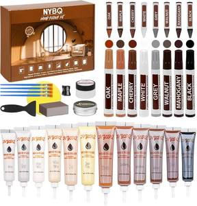 lot 8059 image: Wood Furniture Repair Kit- Set of 41 Laminate Vinyl Floor Repair Kit Wood Fillers,Floor Scratch Repair, Touch Up Markers, Restore Hardwood Scratches, Cracks, Hole for Floor, Table, Door, Cabinet
