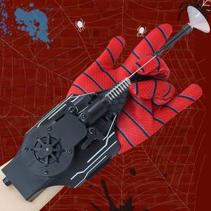 lot 8061 image: Spider Web Shooters, Web Launcher with Gloves, Realistic Web-Slinging Action Safe and Fun Superhero Toy for Men and Kids - Black