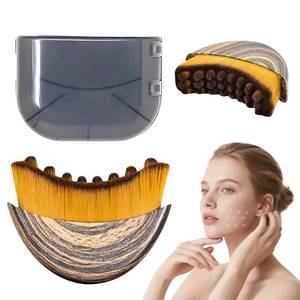 lot 8101 image: Lymphatic Contour Face Brush,Contour Face Brush for Lymphatic Drainage,Dry Lymphatic Drainage Massager,Ergonomically Designed to Fit The Skin Precisely
