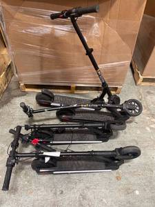 lot 27276 image: Lot of 4 Electric Scooters - READ DESCRIPTION