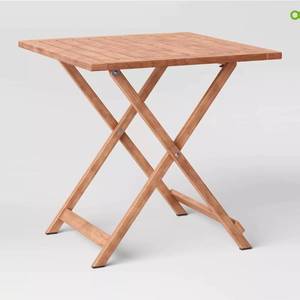 lot 19863 image: THRESHOLD Designed W Studio McGee Wood Patio Table - Retail $100