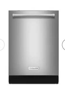 lot 20751 image: KitchenAid Built-In Dishwasher Stainless Steel - Retail $1,000