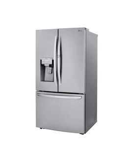 lot 20766 image: LG LRFVS3006S French Door Refrigerator 30 cu ft - Retail $4,000