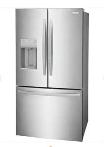 lot 20767 image: ----Frigidaire French Door Refrigerator with Ice and Water Dispenser 70 inch - Retail $1,900
